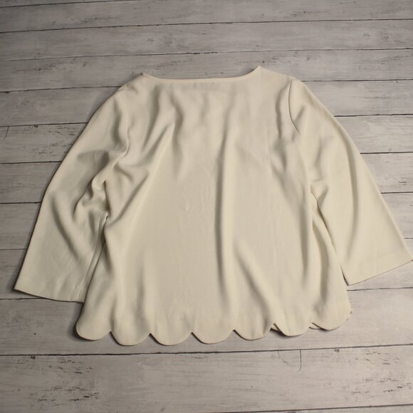 Talbots Petite Women's Vintage Blouse Top Size XS P Scallop - Picture 6 of 6